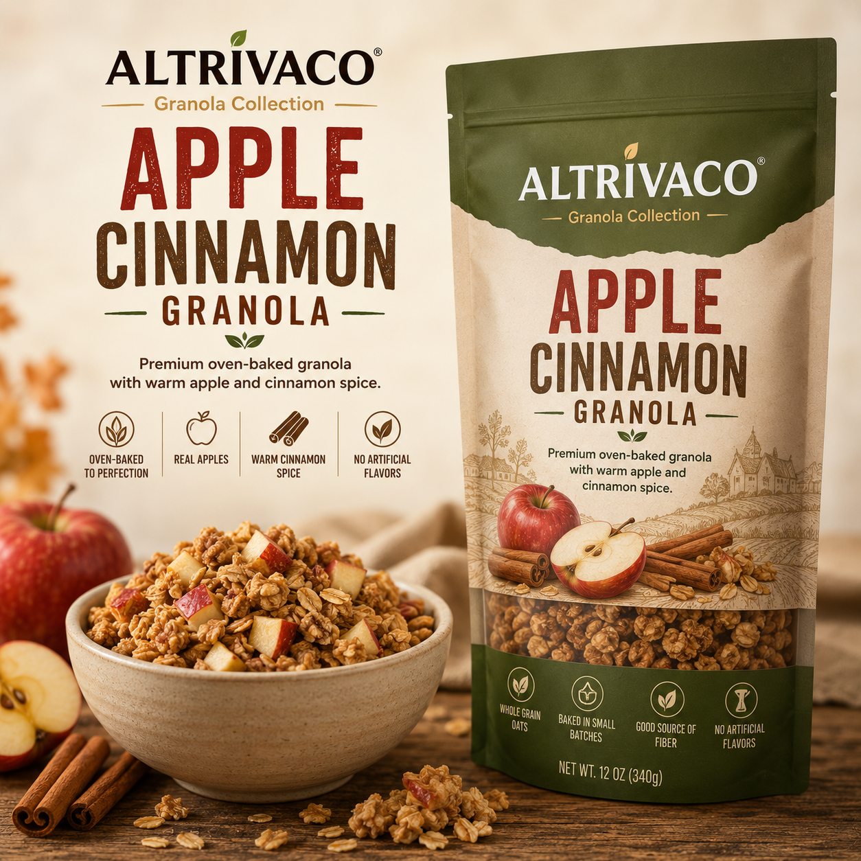Apple Cinnamon Granola
